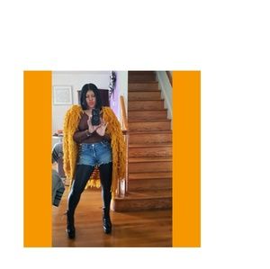 Fringe Sweater Jacket NWOT